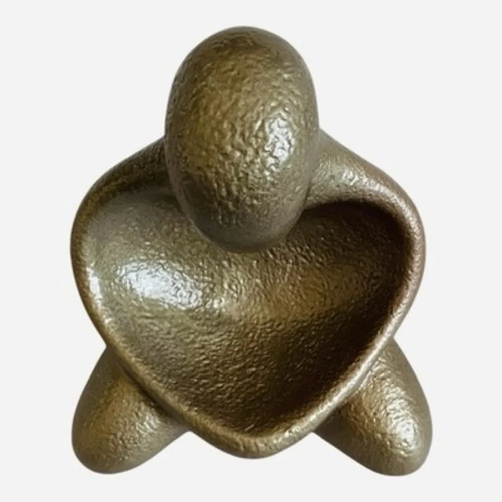 Abstract Clay Mother Goddess Sculpture Fertility Symbol Modern Art Figurine 4x6